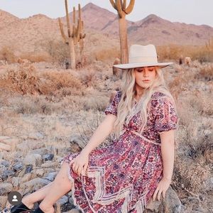 Colorful vintage two piece southwestern patio skirt set!